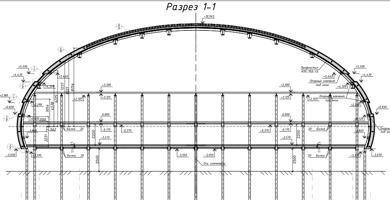 Пример раскладки панелей системы Руфлонг